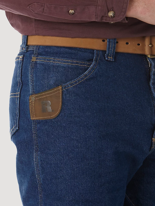 klær nei Wrangler menn riggs arbeidsklær vattert fôret jean med fem lommer antikk indigo (3w055th) 8V40191