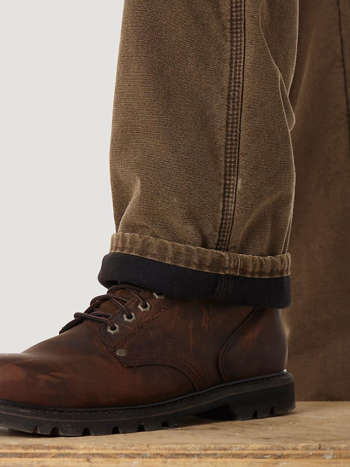 klær nei Wrangler menn riggs arbeidsklær vattert fôret jean med fem lommer nattbrun (3w055nb) 8V40192