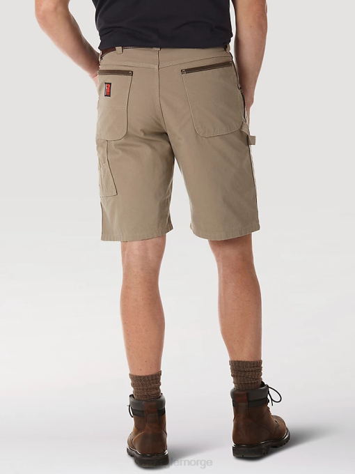 klær nei Wrangler menn riggs arbeidstøy snekker kort mørk khaki (3w320dk) 8V40544