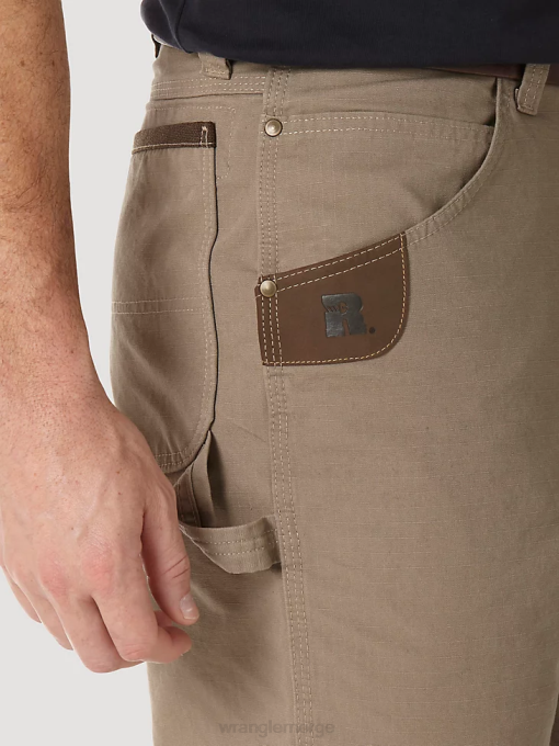 klær nei Wrangler menn riggs arbeidstøy snekker kort mørk khaki (3w320dk) 8V40544