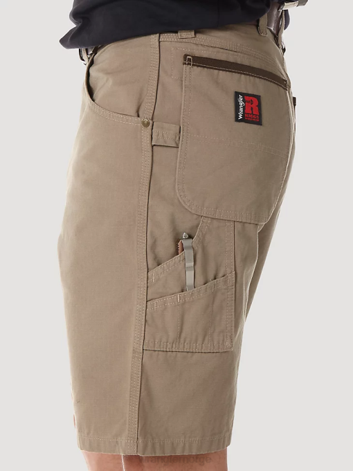 klær nei Wrangler menn riggs arbeidstøy snekker kort mørk khaki (3w320dk) 8V40544