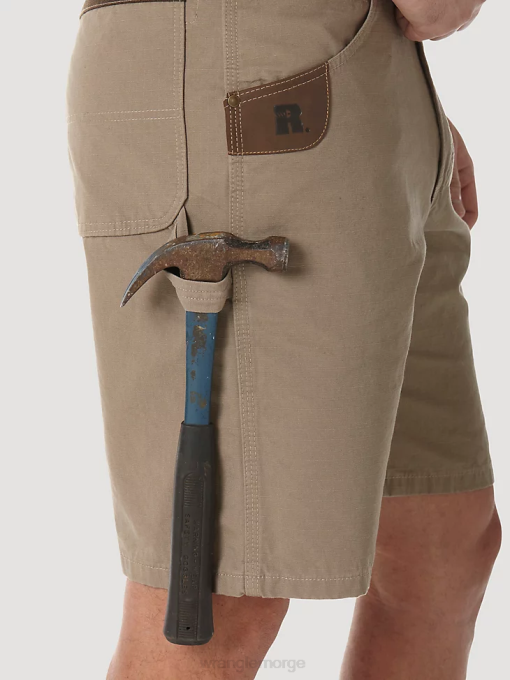 klær nei Wrangler menn riggs arbeidstøy snekker kort mørk khaki (3w320dk) 8V40544