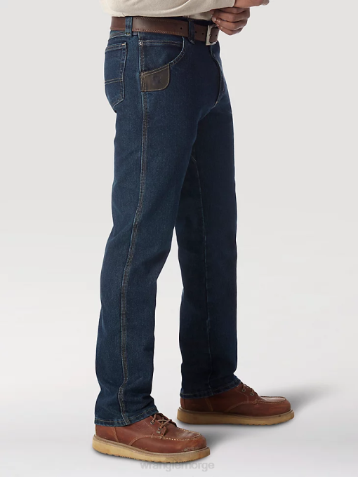 klær nei Wrangler menn riggs workwear avansert komfort jean med fem lommer mørk fargetone (3wac5dt) 8V40668