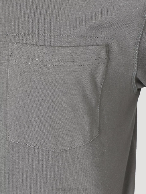 klær nei Wrangler menn riggs workwear langermet 1 lomme ytelse t-skjorte nikkel (3w702nk) 8V40285