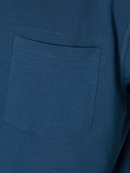 klær nei Wrangler menn riggs workwear langermet 1 lomme ytelse t-skjorte oxford blå (3w702ob) 8V40286