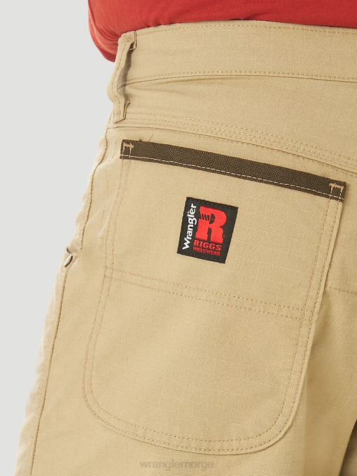 klær nei Wrangler menn riggs workwear regular fit work short gyllen khaki (3w341gk) 8V40663