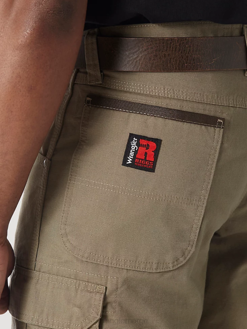 klær nei Wrangler menn riggs workwear ripstop ranger cargo short bark (3w360br) 8V40522