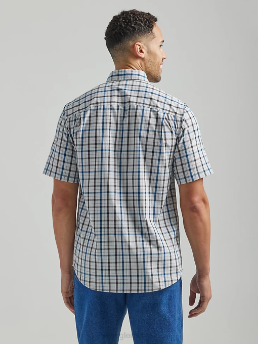 klær nei Wrangler menn riggs workwear rutete arbeidsskjorte regnskyll (112325152) 8V40672