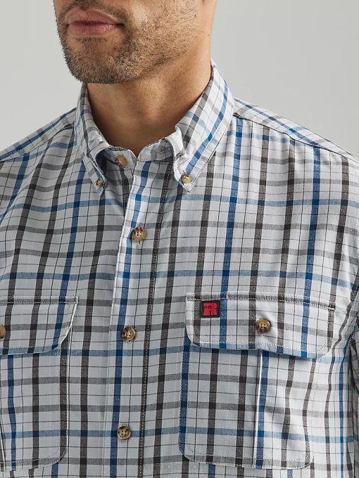 klær nei Wrangler menn riggs workwear rutete arbeidsskjorte regnskyll (112325152) 8V40672