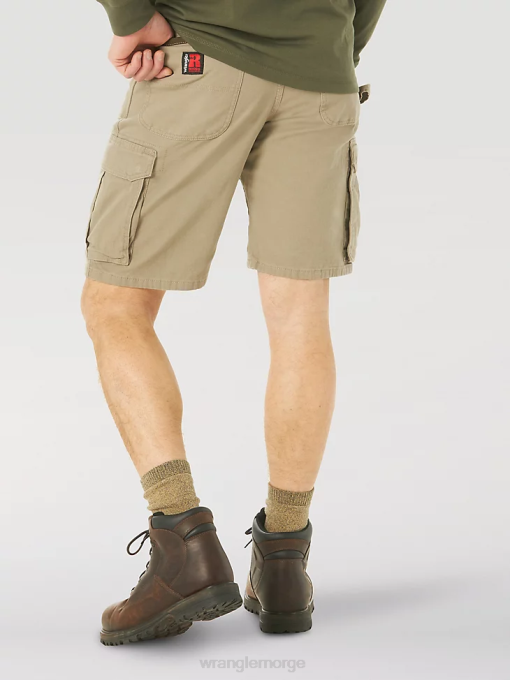 klær nei Wrangler menn riggs workwear stretch ranger cargo short mørk khaki (3w362dk) 8V40536