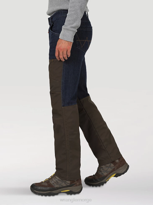 klær nei Wrangler menn robust slitasje regular fit canvasbukse med rett ben mose (31100ms) 8V40650