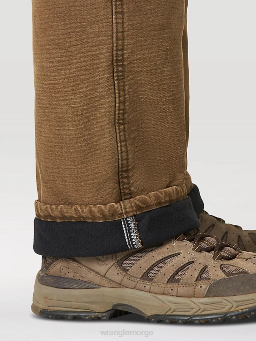 klær nei Wrangler menn robust termisk jeans nattbrun (33213nb) 8V40195