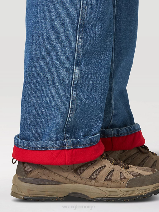 klær nei Wrangler menn robust termisk jeans steinvasket (33213sw) 8V40196