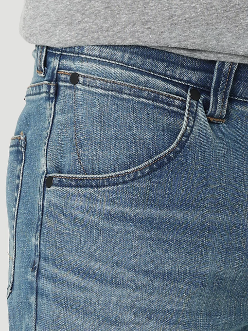 klær nei Wrangler menn ultra flex slim fit jean jett (112325104) 8V4068