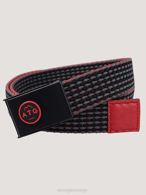 tilbehør nei Wrangler menn flettet stretchbelte svart (lw10523) 8V40712